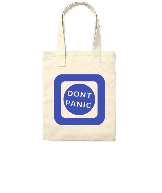 Tote bag "DON'T PANIC" collection "SIGNALEZ-VOUS"